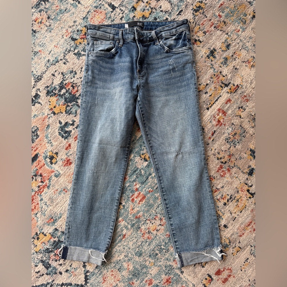 Kut from the Kloth Catherine High-rise Boyfriend Cropped Jeans
Size 4 - Picture 2 of 7